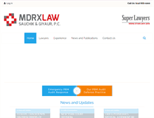 Tablet Screenshot of mdrxlaw.com